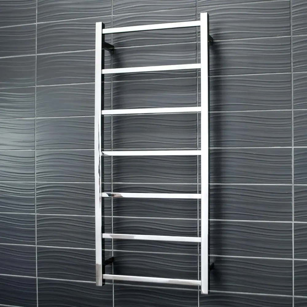 Radiant Polished 500 x 1130mm Square Non Heated Towel Rail SLTR02-500