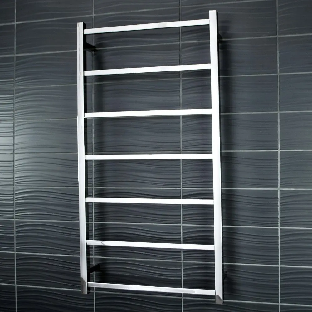 Radiant Polished 600 x 1130mm Square Non Heated Towel Rail SLTR02-600