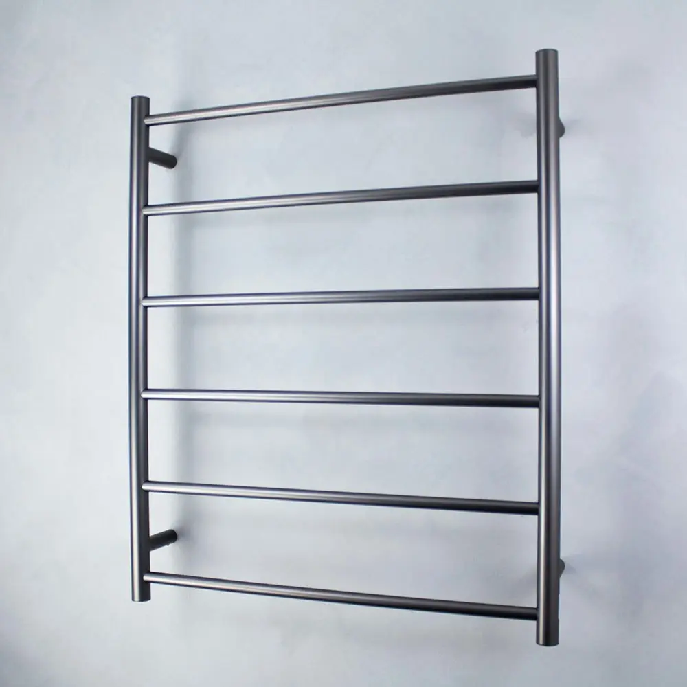 Radiant Gun Metal Grey 700 x 830mm Round Non Heated Towel Rail GMG-LTR01