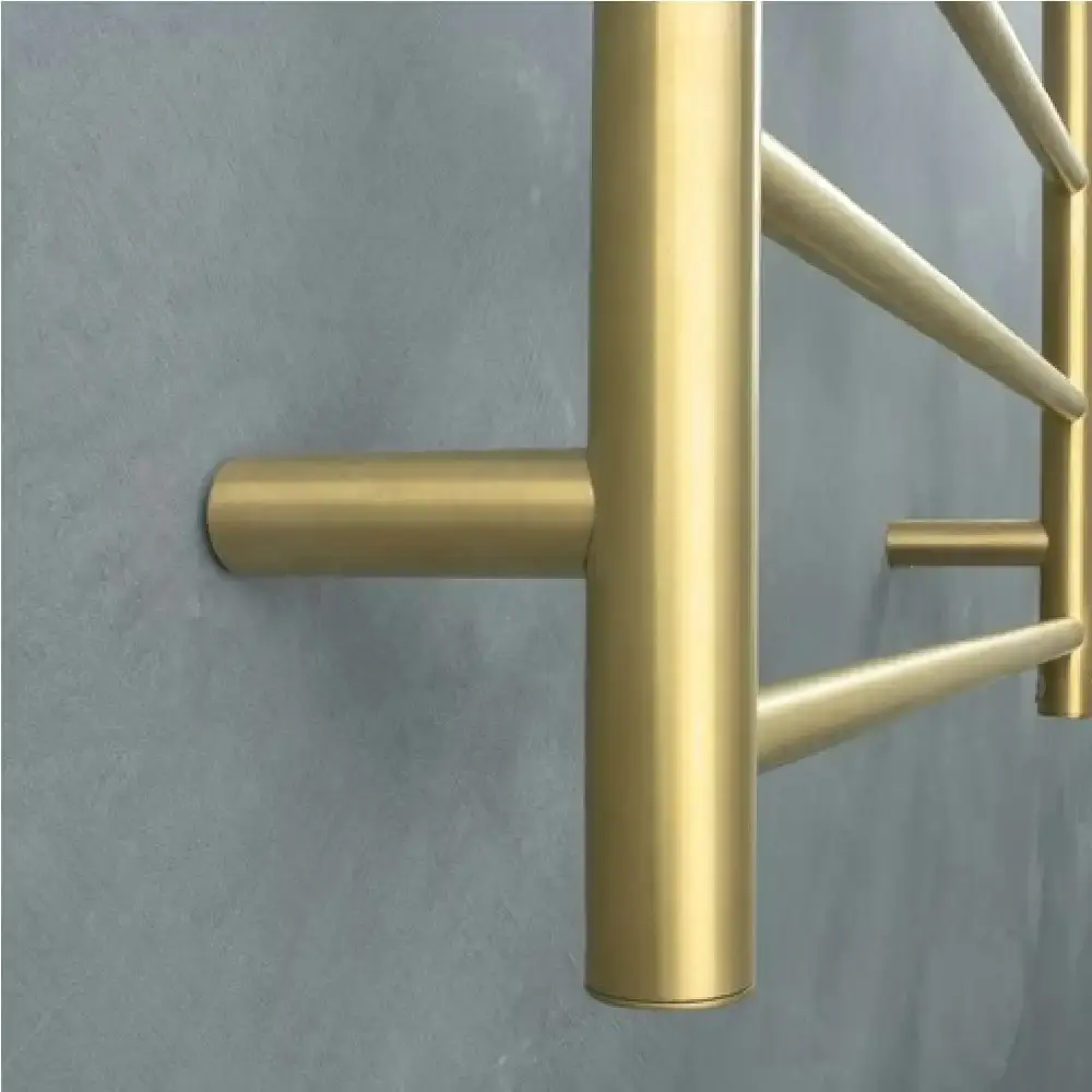 Radiant Gloss Bronze 600 x 800mm Round Heated Towel Rail (Right Wiring) GB-RTR01RIGHT