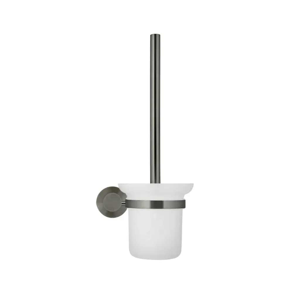 Meir Round Toilet Brush & Holder Shadow MTO01-R-PVDGM