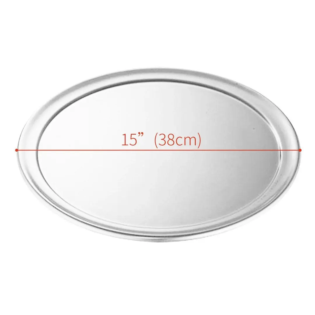 Soga 15-inch Round Aluminum Steel Pizza Tray Home Oven Baking Plate Pan