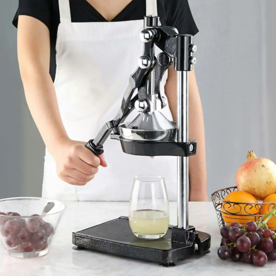 Soga Commercial Stainless Steel Manual Juicer Hand Press Juice Extractor Squeezer Black