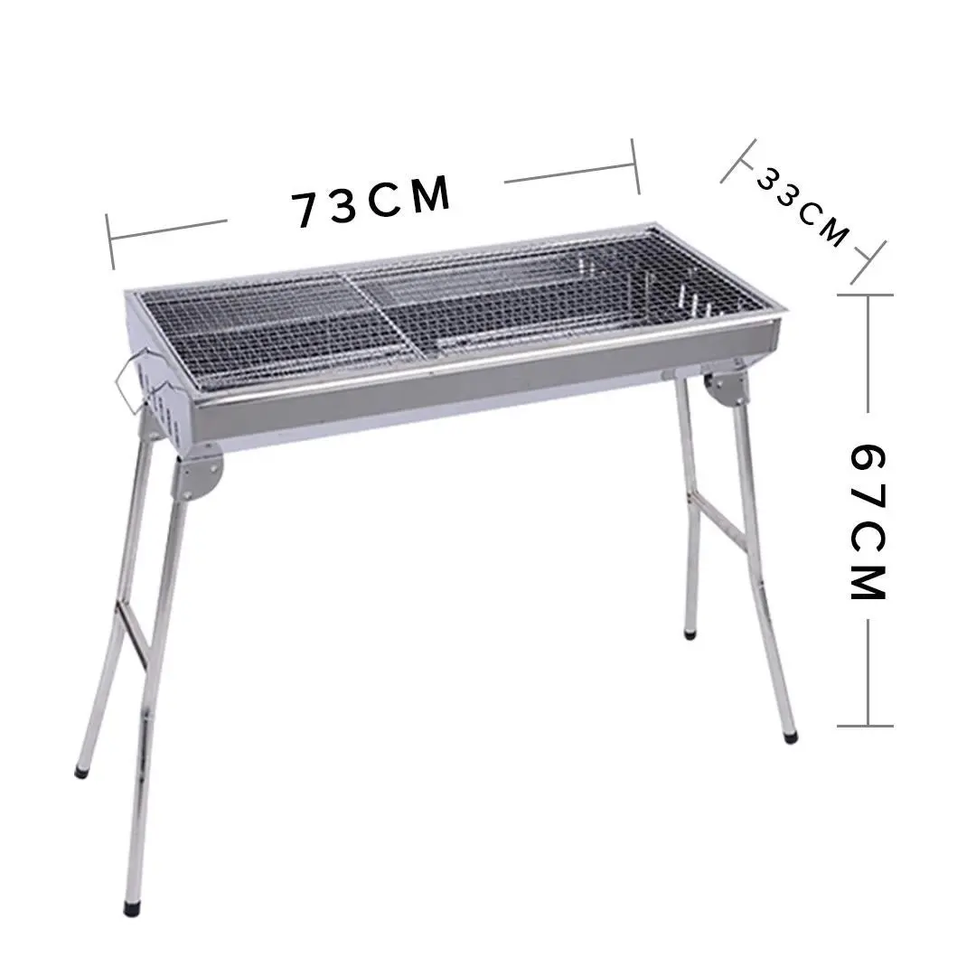 Soga Skewers Grill Portable Stainless Steel Charcoal BBQ Outdoor 6-8 Persons