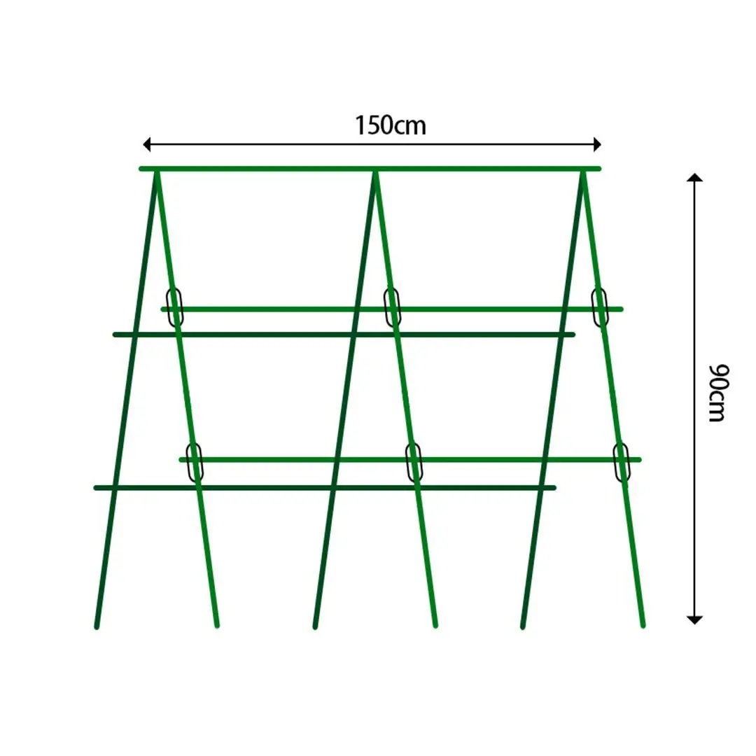 Soga 150X90cm Plant Frame Tube Trellis Vegetable Flower Herbs Outdoor Vine Support Adjustable Garden Rack