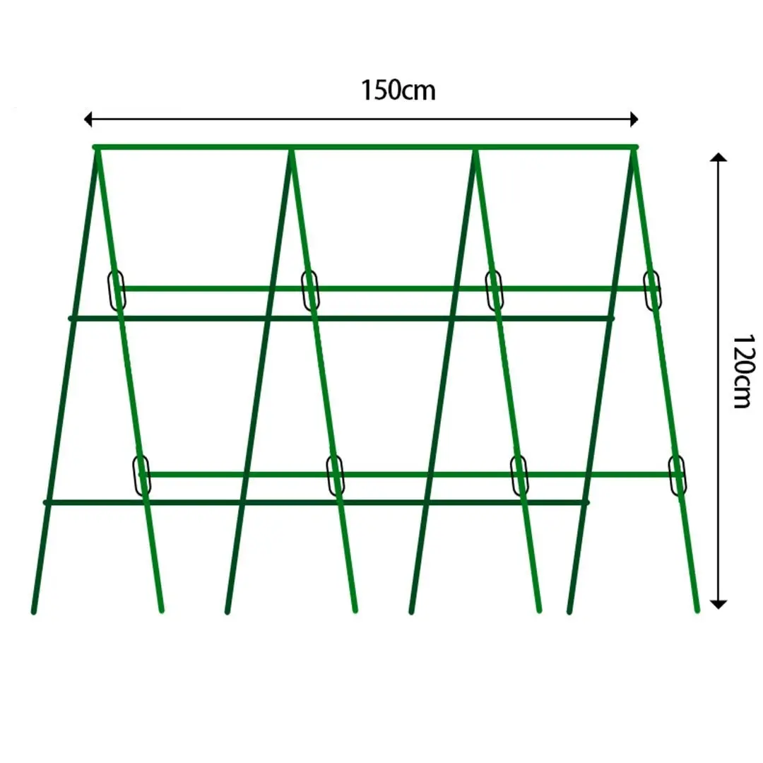 Soga 150X120cm Plant Frame Tube Trellis Vegetable Flower Herbs Outdoor Vine Support Adjustable Garden Rack