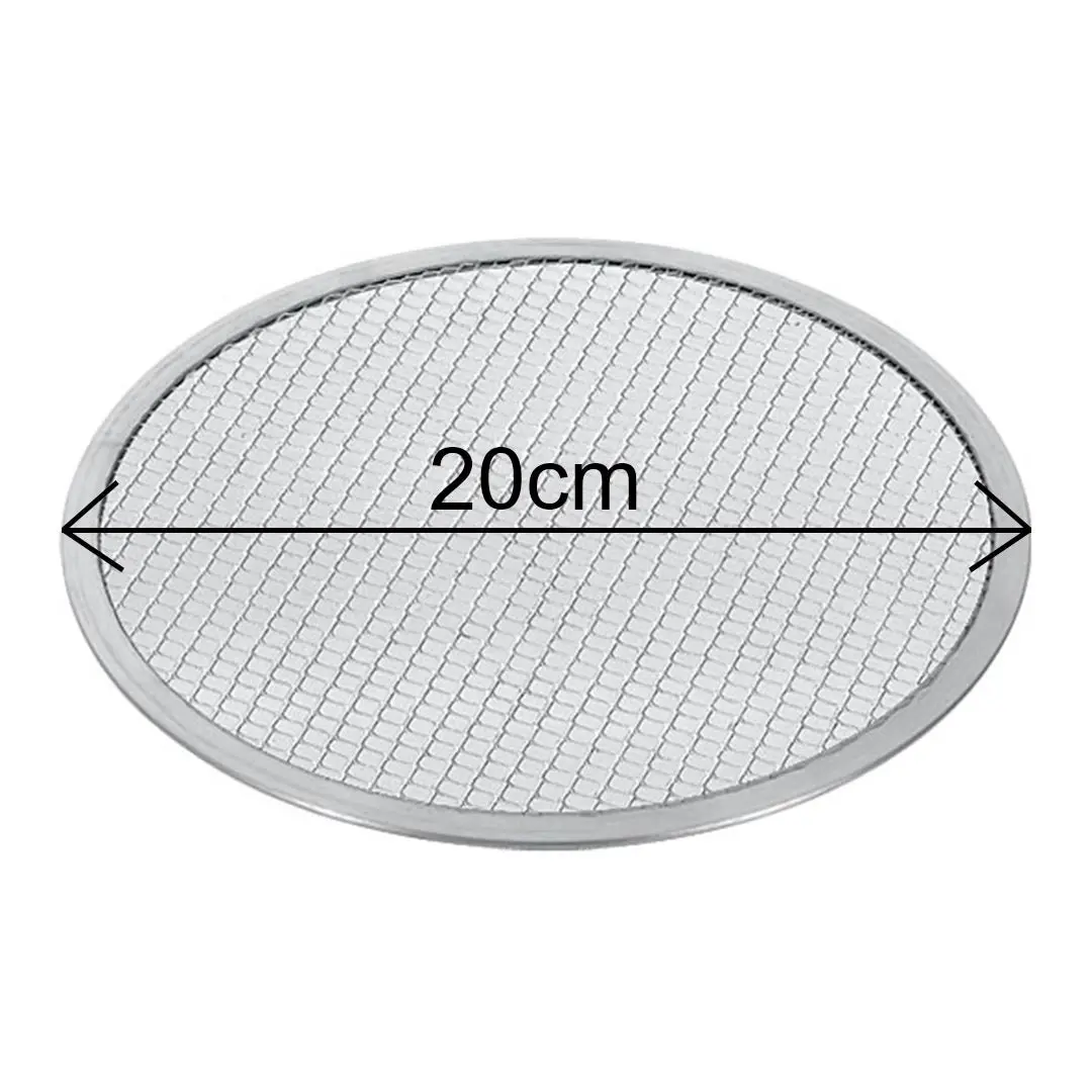 Soga 8-inch Round Seamless Aluminium Nonstick Commercial Grade Pizza Screen Baking Pan