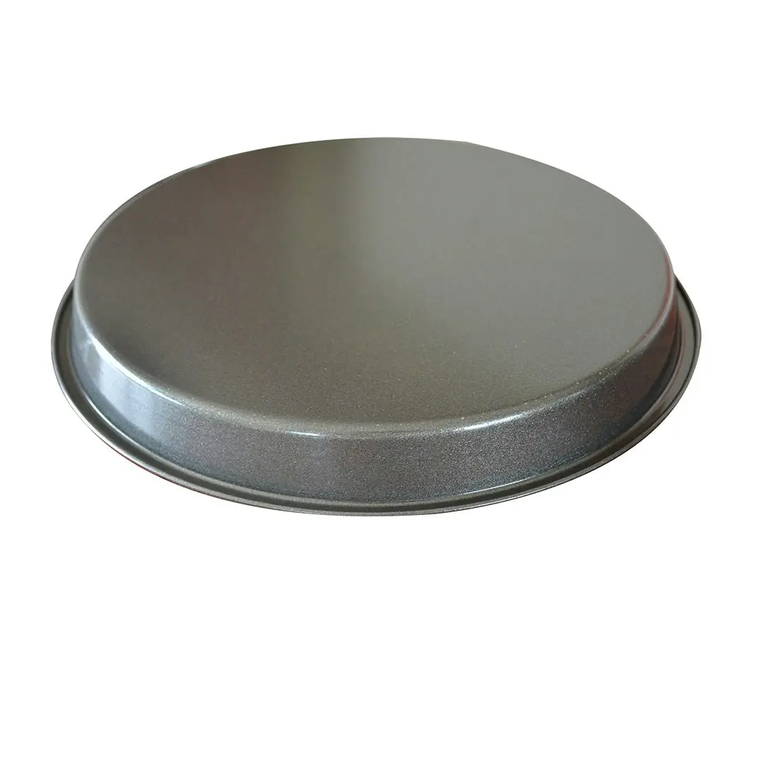 Soga 7-inch Round Black Steel Non-stick Pizza Tray Oven Baking Plate Pan