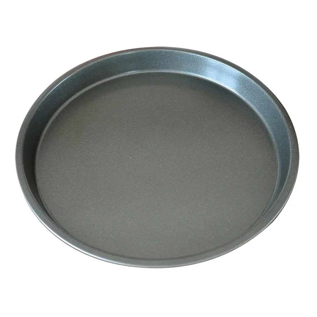 Soga 7-inch Round Black Steel Non-stick Pizza Tray Oven Baking Plate Pan