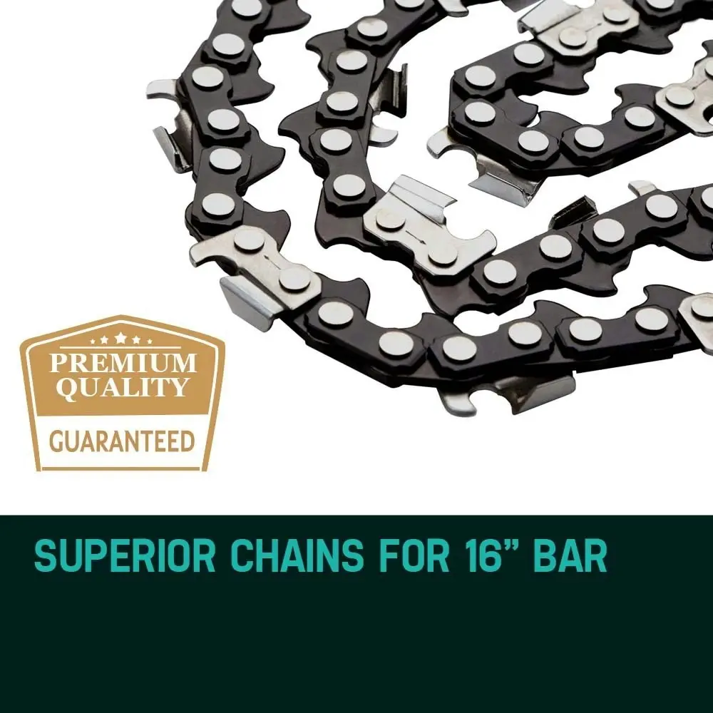 2 X 16 Inch Baumr-AG Chainsaw Chain 16in Bar Replacement Suits SX38 38CC Saws