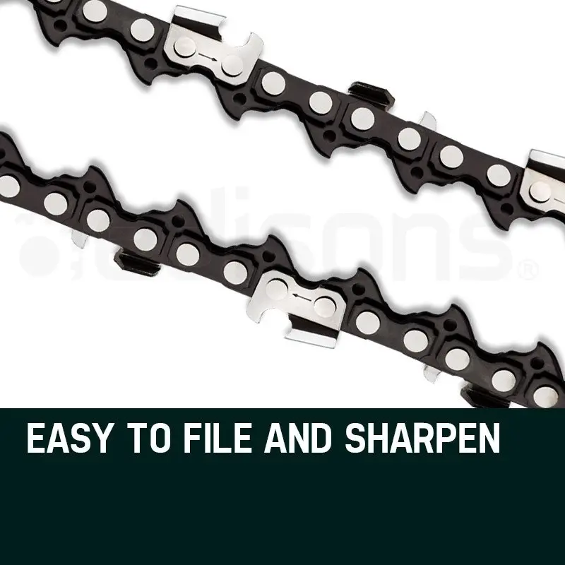 2 x 22 Inch Baumr-AG Chainsaw Chain Bar Replacement 0.325 Inch 0.058 Inch 86DL