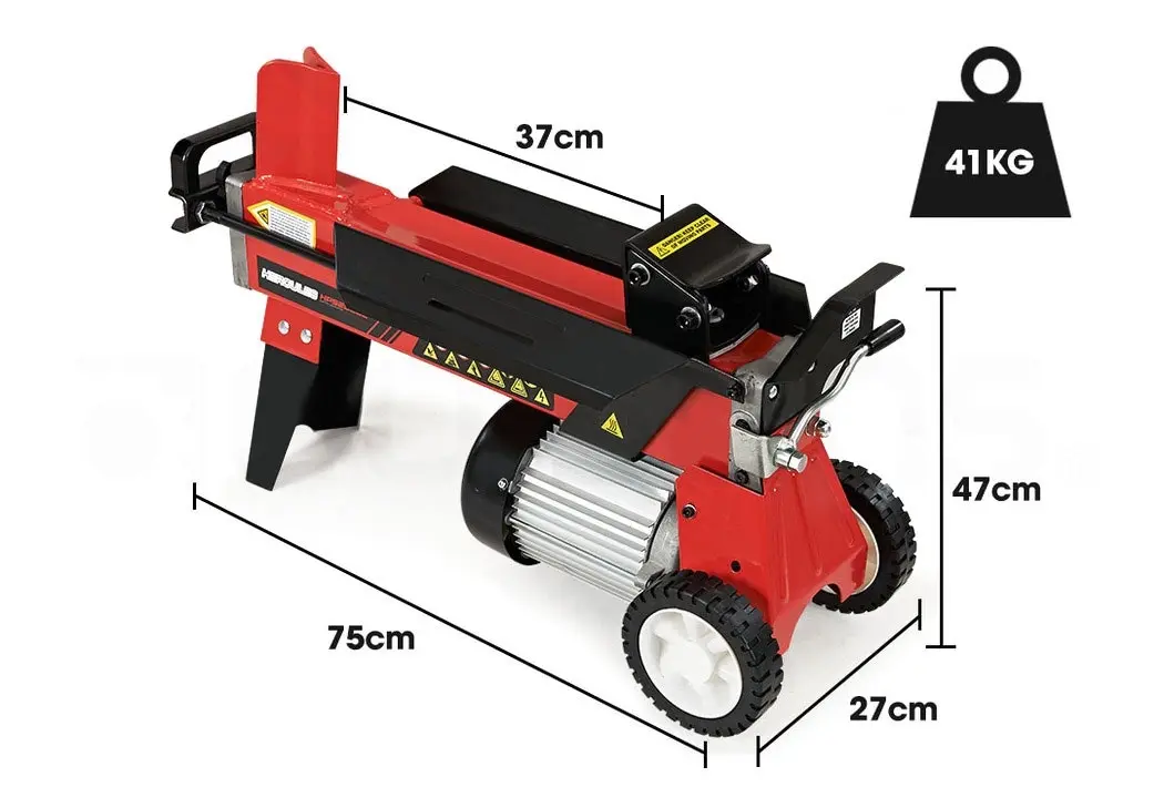 Baumr-AG 6 Ton Electric Log Splitter 6T Hydraulic Firewood Wood Timber Block Cutter Small Machine