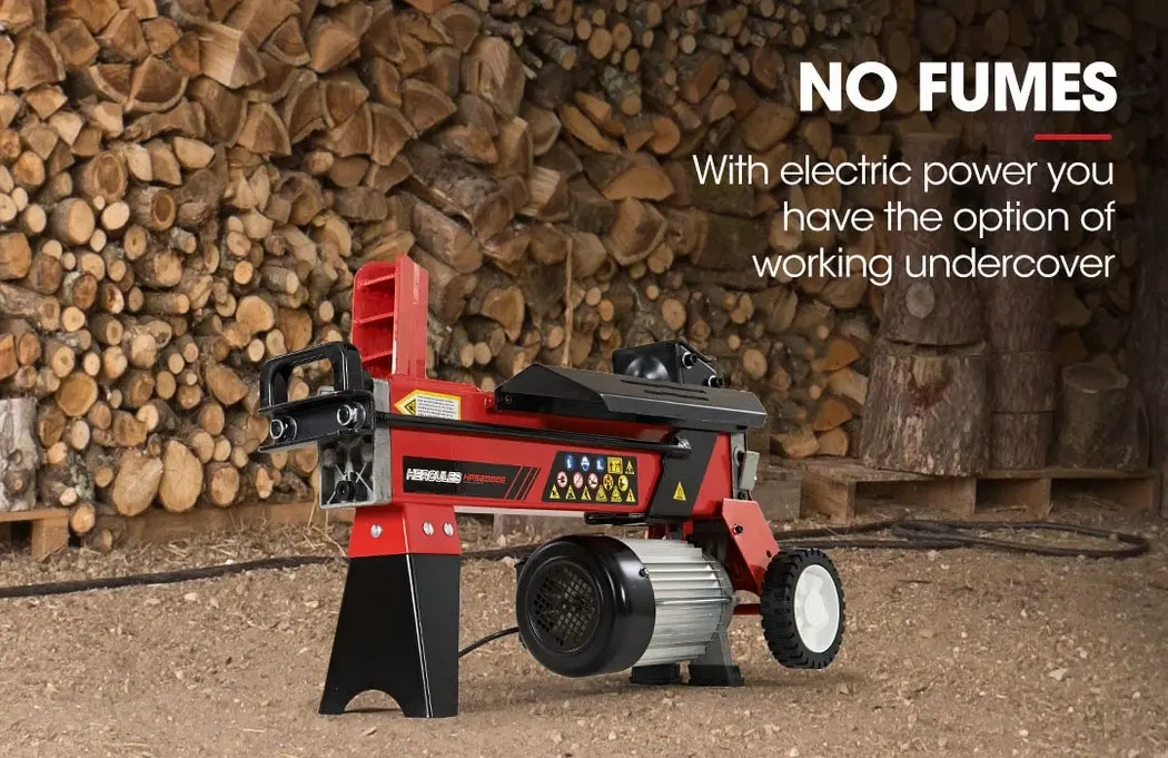 Baumr-AG 6 Ton Electric Log Splitter 6T Hydraulic Firewood Wood Timber Block Cutter Small Machine