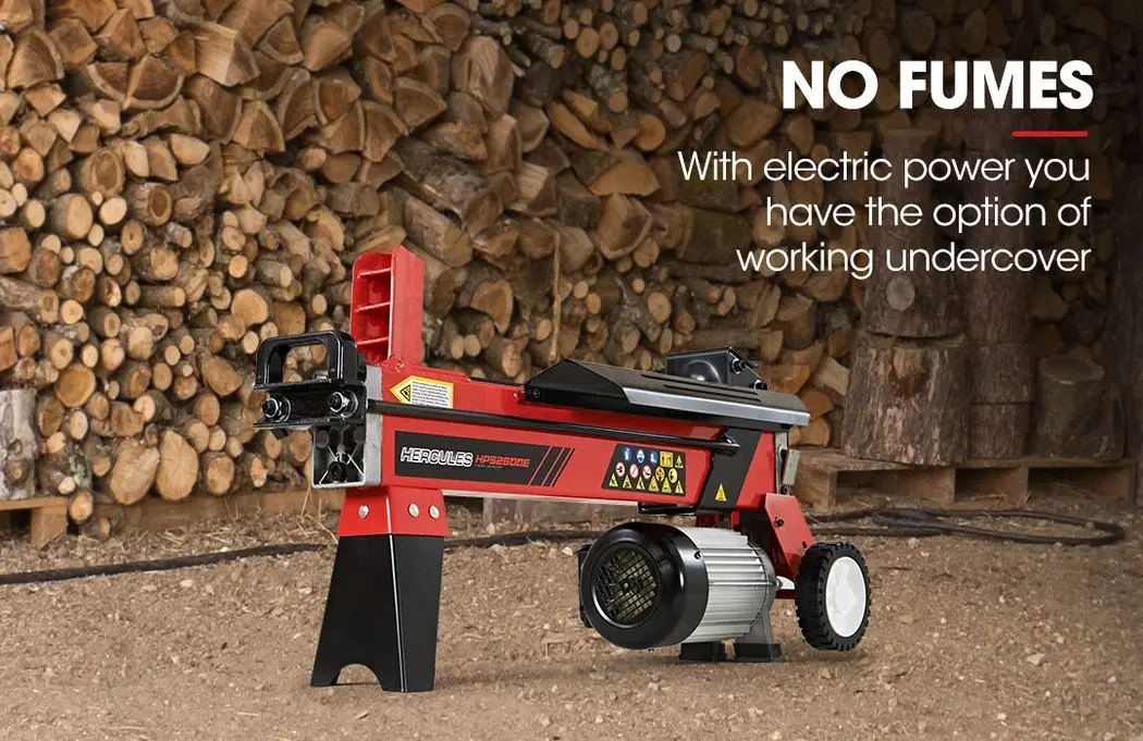 Baumr-AG 8 Ton Electric Log Splitter 8T Wood Cutter Hydraulic Fire Wood Block Axe Small Machine