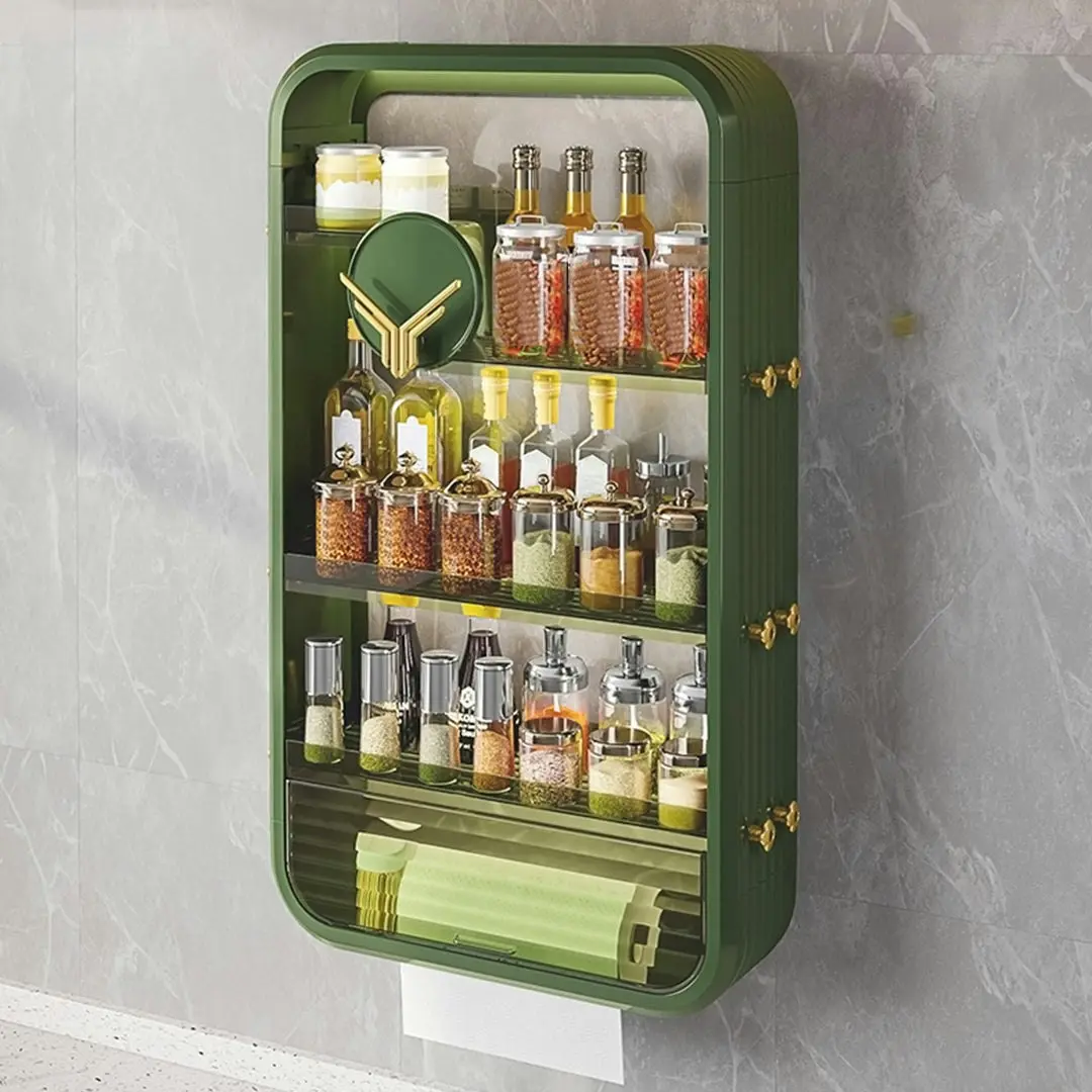 Soga Green Multi Tier Cosmetic Storage Rack Bathroom Vanity Tray Display Stand Organiser