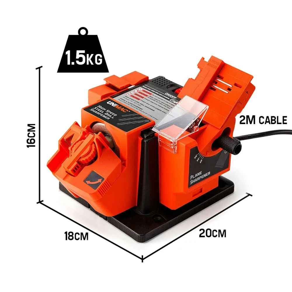 Unimac Electric Multi Function Tool Sharpener Drill Bit Knife Scissors Chisel