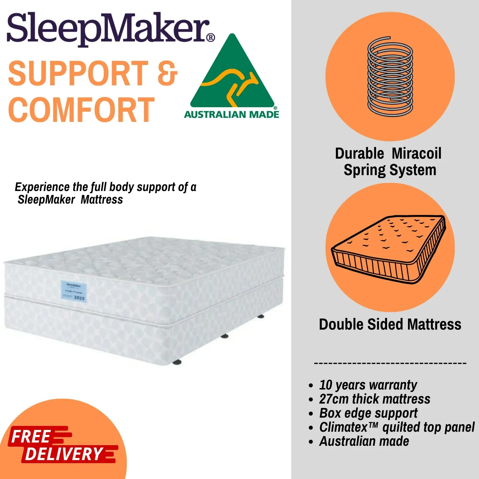 SleepMaker Executive Premium Double Sided - Medium