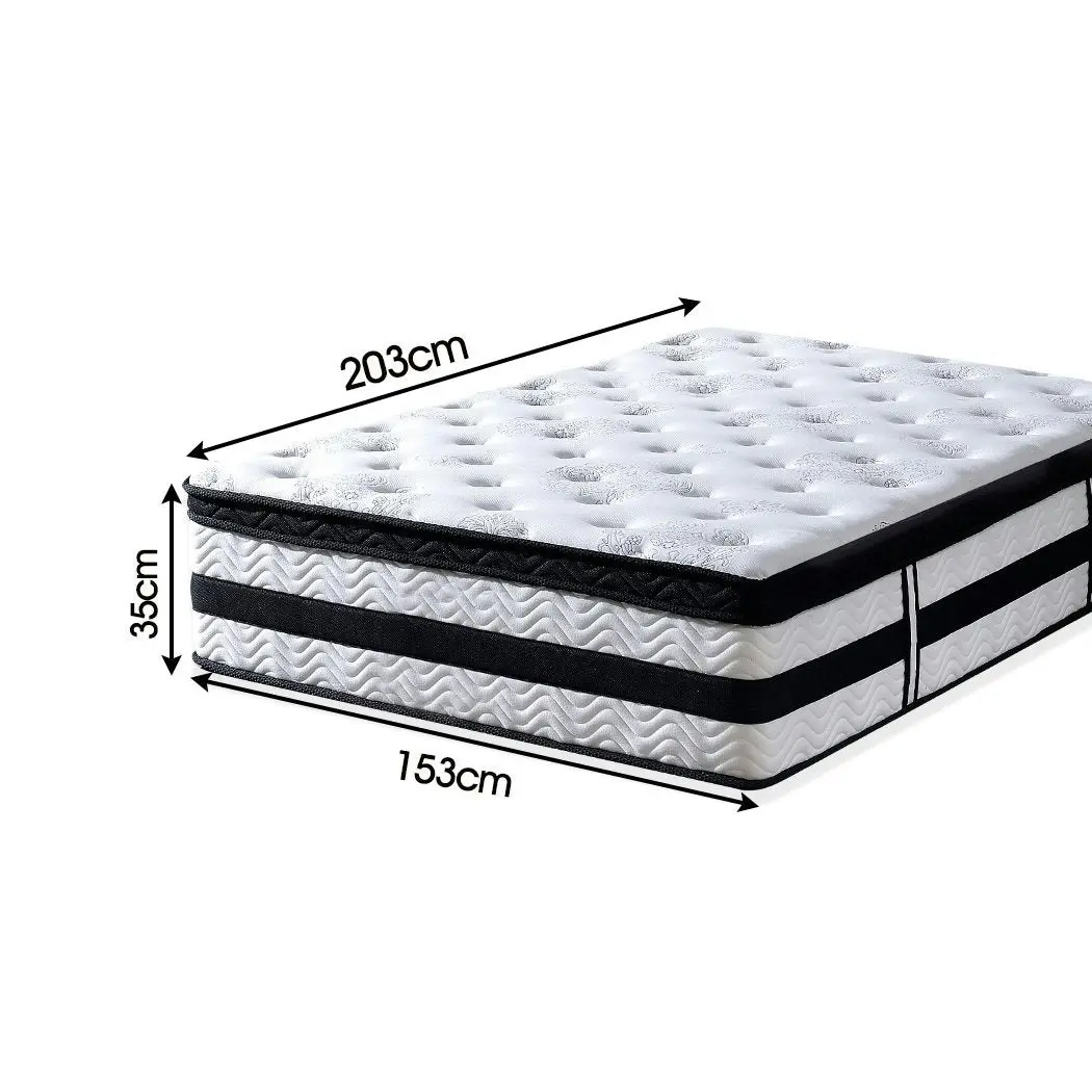 35CM Thickness Euro Top Egg Crate Foam Mattress in Queen Size