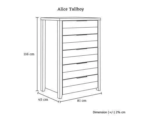 Alice Tallboy White Ash