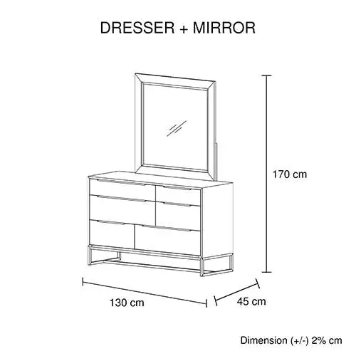 Hannah Dresser With Mirror