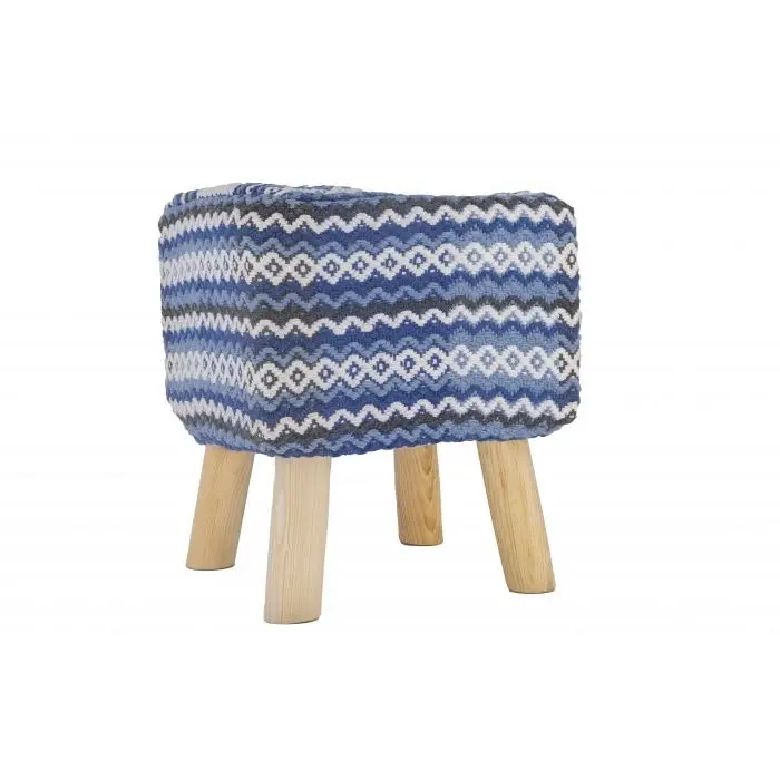 Ava Stool BLUE IVORY