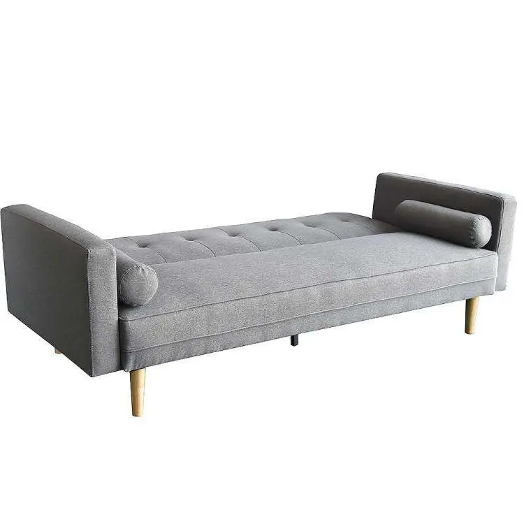 Madison Three Seater Sofa With Pillows - Light Grey