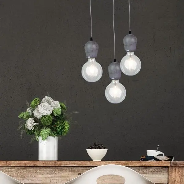 CHUNK Urban Concrete Pendant Suspension 180cm