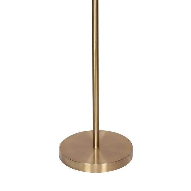 Sarantino Brushed Gold Height Adjustable Metal Floor Lamp