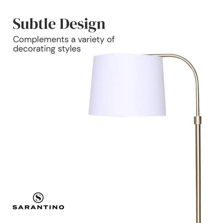 Sarantino Height Adjustable Metal Floor Lamp