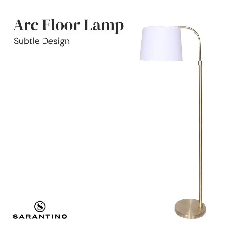 Sarantino Height Adjustable Metal Floor Lamp