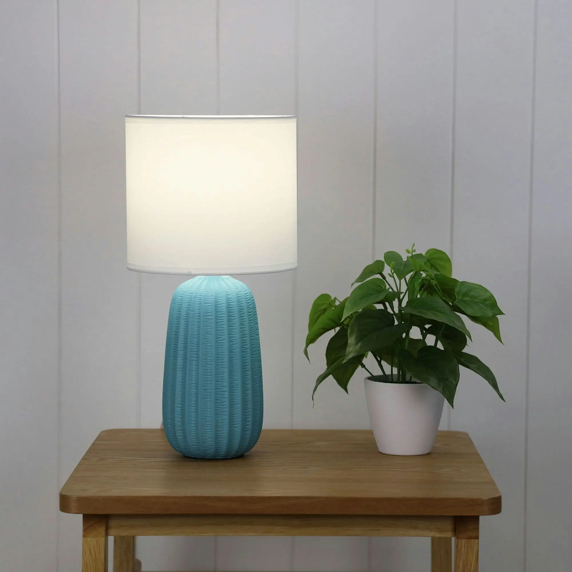 BENJY.20 Blue Ceramic Table Lamp