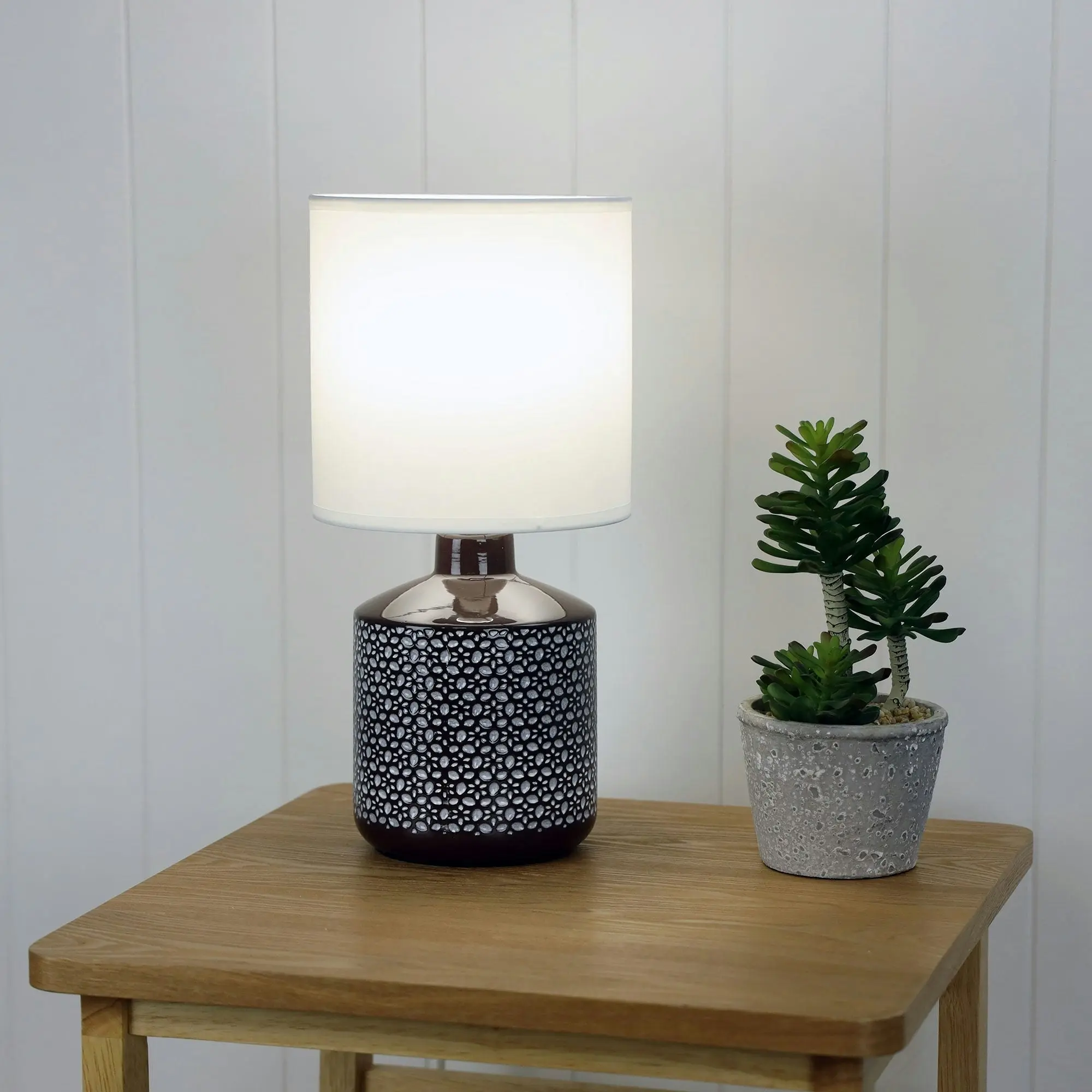 CELIA Coffee Ceramic Table Lamp