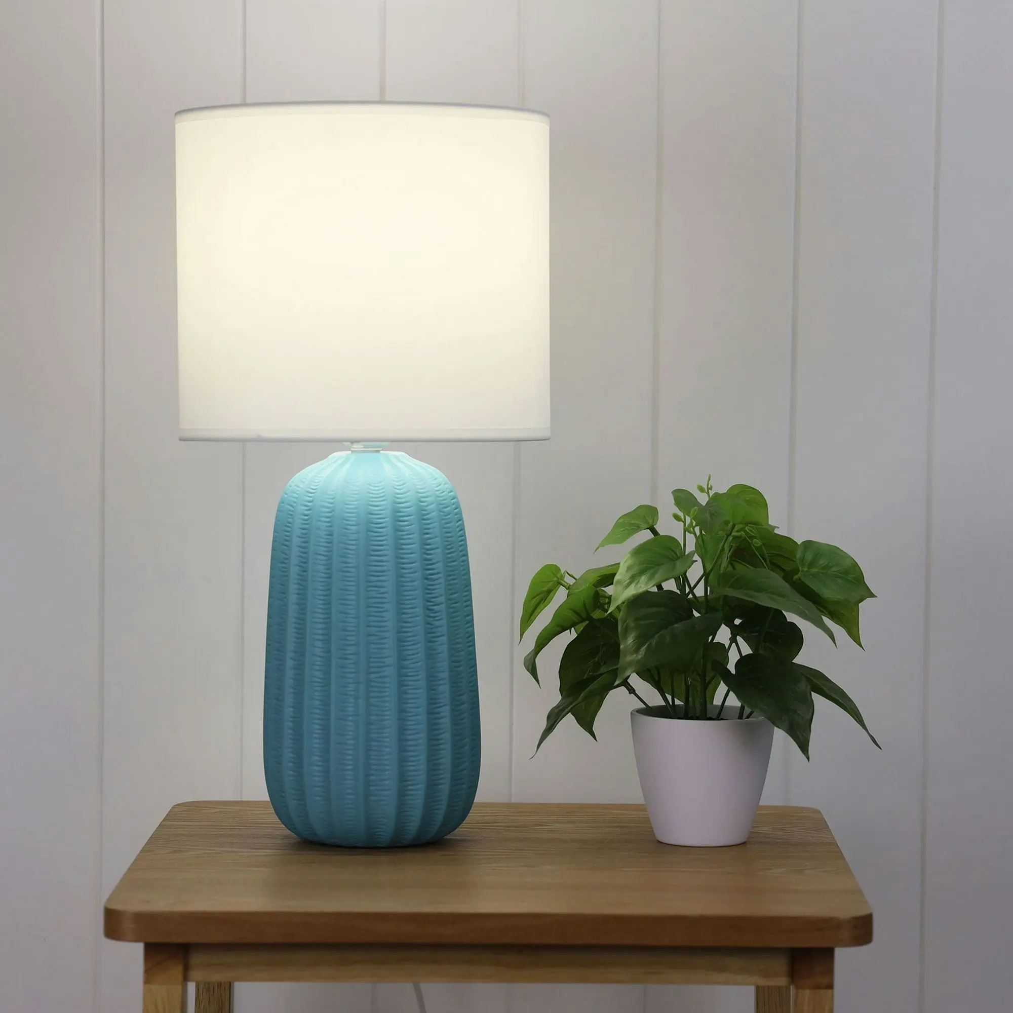 BENJY.25 Blue Ceramic Table Lamp