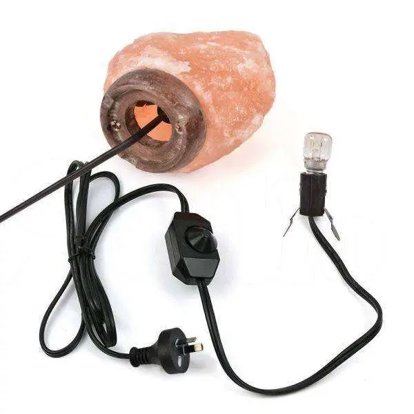 3 5 Kg Himalayan Salt Lamp Rock Crystal Natural Light Dimmer Switch Cord Globes