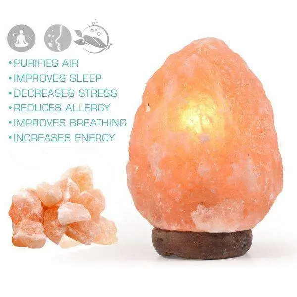 3 5 Kg Himalayan Salt Lamp Rock Crystal Natural Light Dimmer Switch Cord Globes