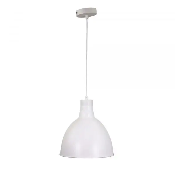 DAWSON.25 25cm White Barn Style Metal Shade