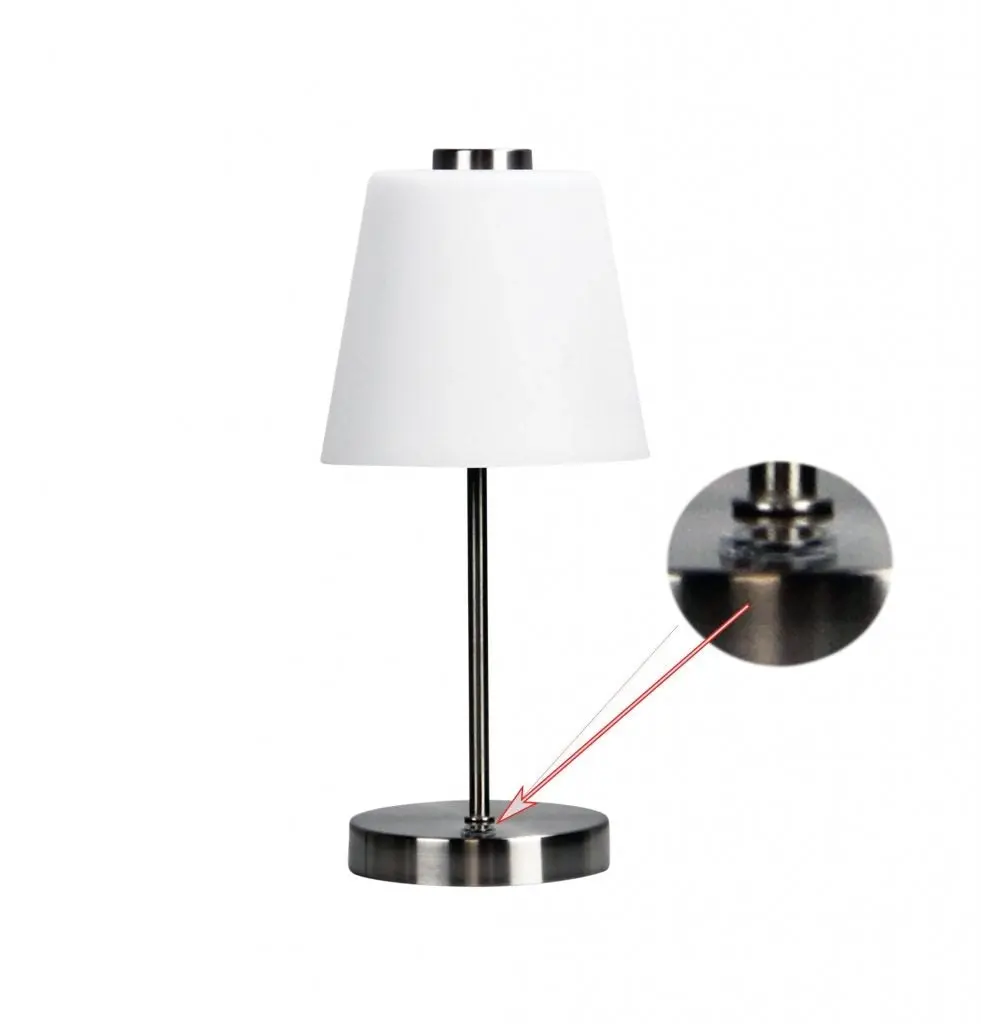 ERIK 5W LED Brushed Chrome Touch Lamp