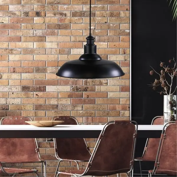 SLATER.38 38cm Black Industrial Vintage Shade