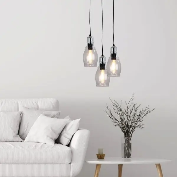 AUBURN.3 Pendant Light Clear Glass Single Pendant