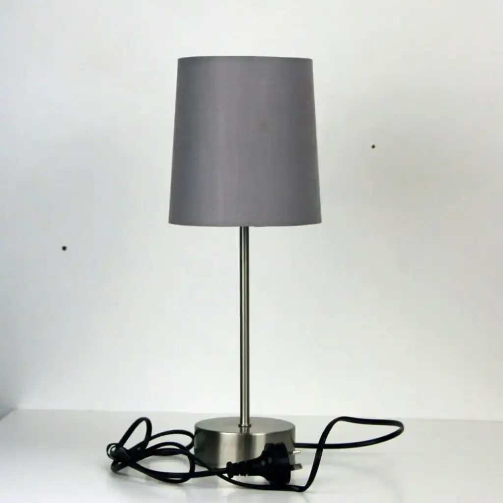 Lancet ON-OFF Touch Lamp Grey Shade