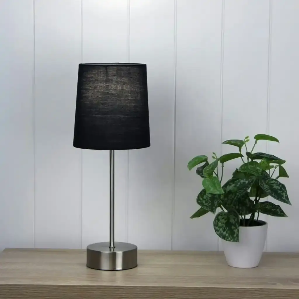 Lancet ON-OFF Touch Lamp Black Shade