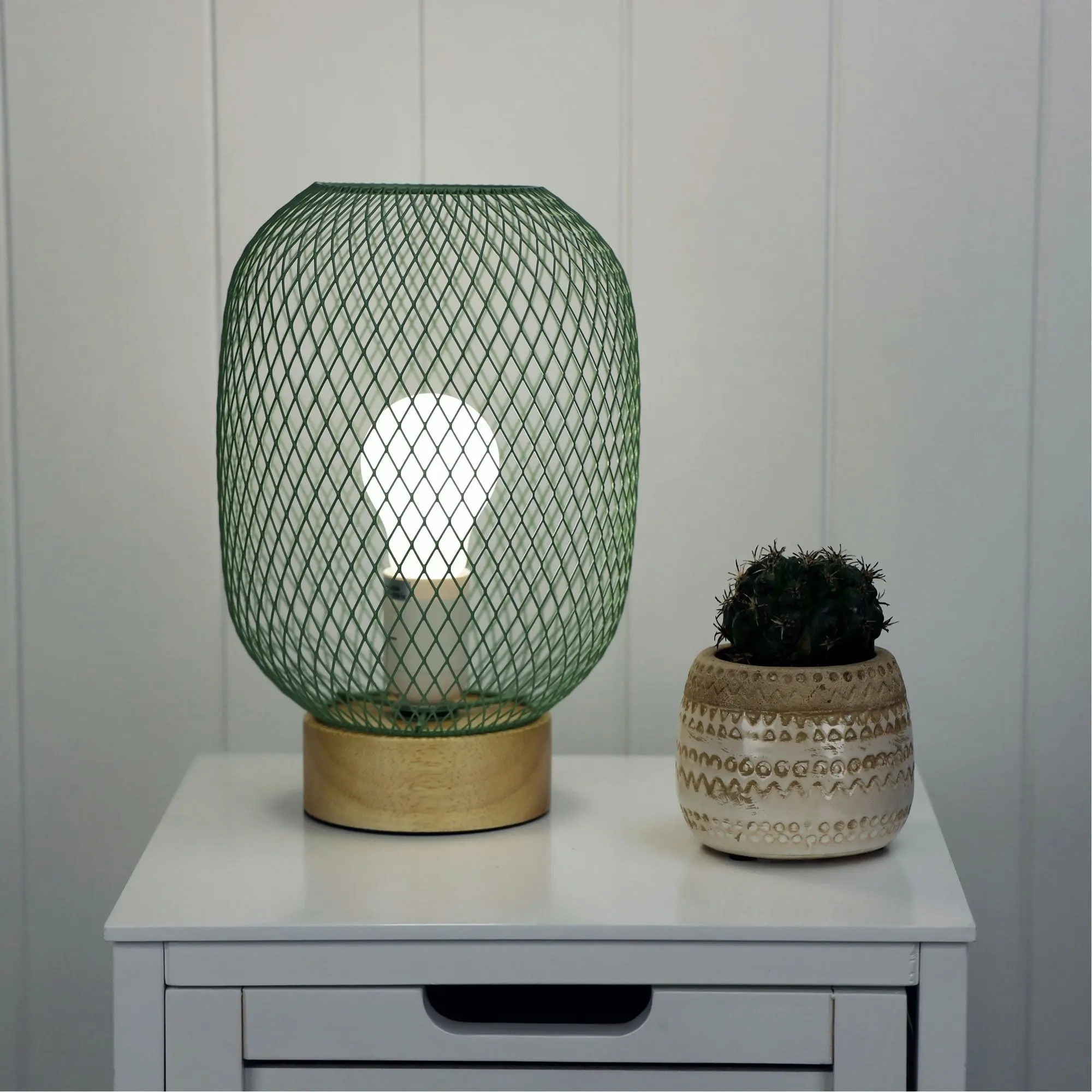 TILDA Green Mesh Table Lamp