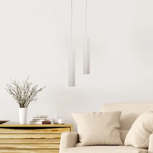 TIG Urban Retro Pendant LED Ready White