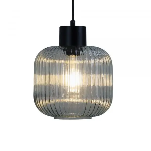 MILLER.200 Ribbed Glass Pendant