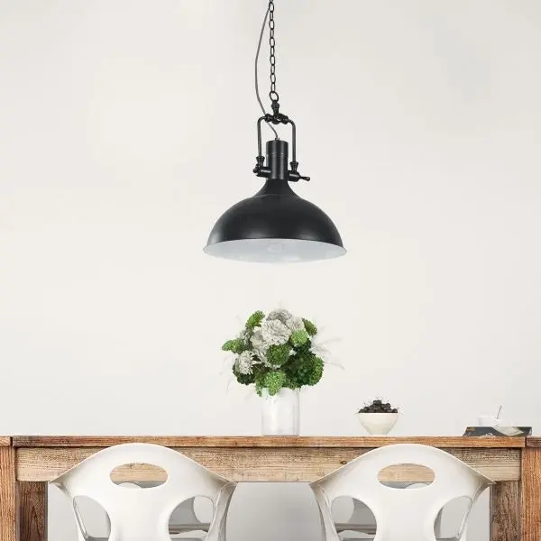 COTTAGE Urban Retro Industrial Style Black Pendant