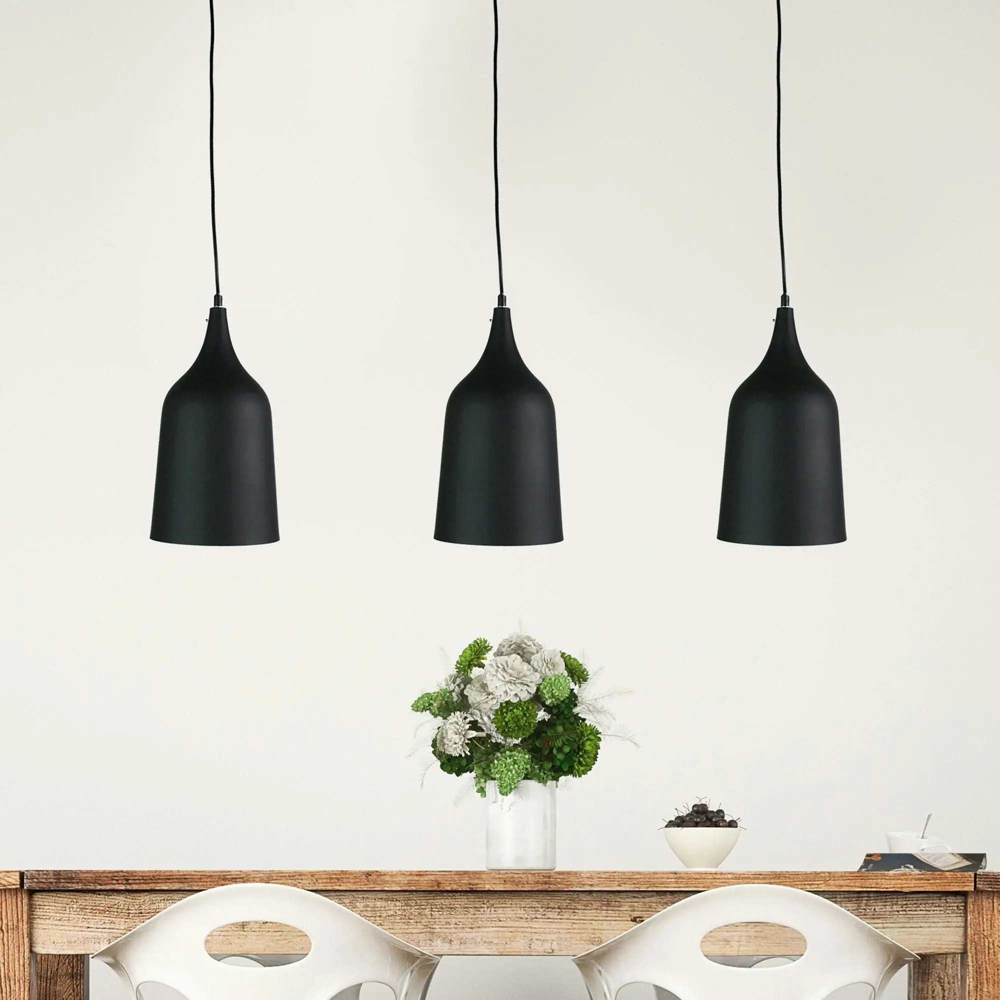 PLATO Contemporary Urban Pendant Black