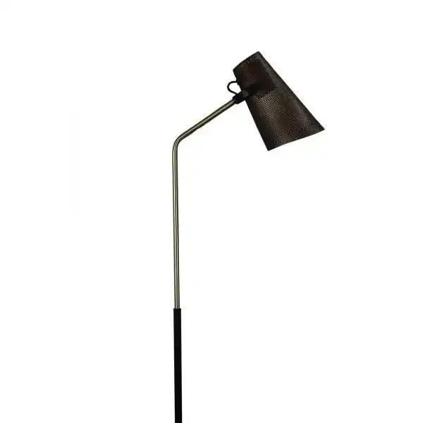 Perfo Floor Lamp Black & Brass Floor Lamp