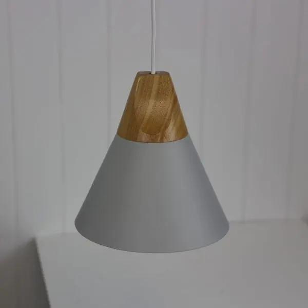 TRIGO.20 Stylish Conical Grey Pendant