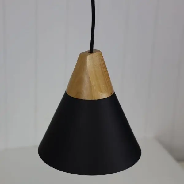 TRIGO.20 Stylish Conical Black Pendant