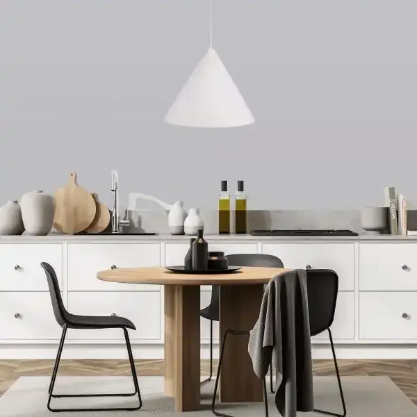 CONIC.45 Stylish Conical White Pendant